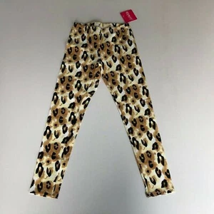 FAB KIDS Leggings Sz M 8 Animal Print Brown Black White New with Tag Lightweight - Picture 1 of 3