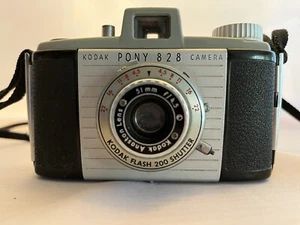 Kodak Pony 828 35mm Film Camera W/ Box & Leather Case 51mm F:4.5 Anaston Lens - Picture 1 of 12