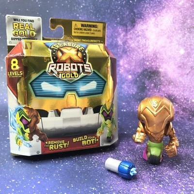 Treasure X Robots Gold Mini Bot- SKID BURN - Image 1 of 4