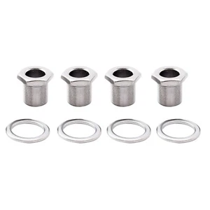 NEW 4 BUSHINGS Basses adaptateurs 12 mm - chrome - guitare basse jazz, PBass - Imagen 1 de 6