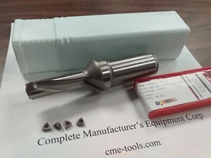 U drill 5/8"x2"x5", 1" shank, indexable w. Extra 10 WCMX03 inserts #UD-58 - Picture 1 of 6