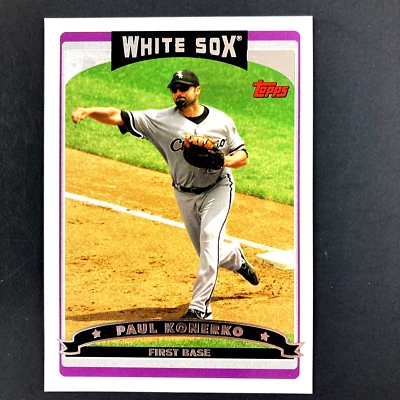 Paul Konerko 2006 Topps Card #435 MLB Chicago White Sox - Image 1 of 2