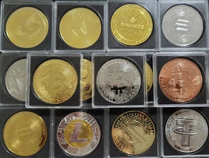 BTC and Alts Cryptocurrency Novelty Coin in Souvenir Box - UK STOCK - Picture 1 of 39