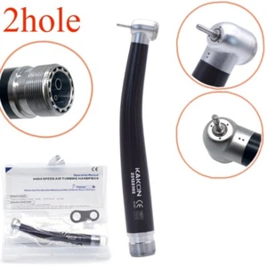 Pieza de mano dental de alta velocidad cabeza estándar turbina de aire pulsador 2 orificios negro - Imagen 1 de 23