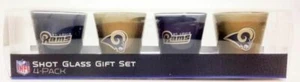 New! Rams 4ct Acrylic Shot Glass Gift Set - Picture 1 of 2