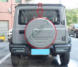Gray Spare Tire Cover fits for Suzuki Jimny JB64 JB74 2019-2024 Rear Tyre Cover - Picture 1 of 6