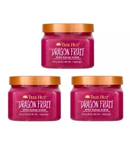 3 Pack Tree Hut Dragon Fruit Shea Sugar Body Scrub - 18oz/Each New 2024 Release - Picture 1 of 5