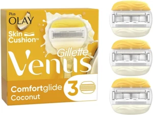 Hojas de afeitar Gillette Venus Comfortglide coco para mujer, paquete de 3 hojas de afeitar Re - Imagen 1 de 12