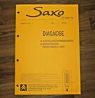Citroen Saxo 1998 Diagnostic Injection System MM 1.AP81 WORKSHOP MANUAL