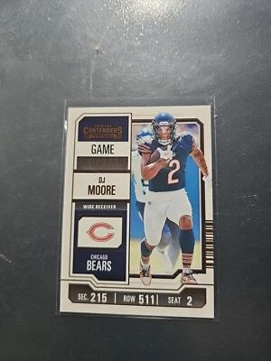 2023 Panini Contenders - Bronze Game Ticket #18 D.J. Moore - Image 1 of 2