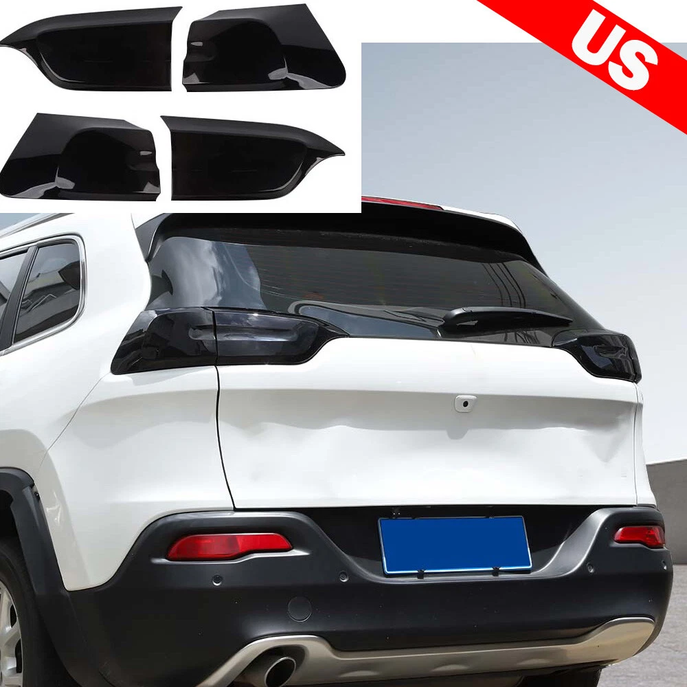 Jeep Grand Cherokee Taillight Covers Smoked Black Rear Taillight Cover Trims For 2014-2020 Jeep Grand Cherokee – Set Of 4, ABS, Self-Adhesive Jeep Grand Cherokee Tail Lights - Foto 4
