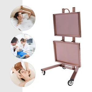 Salon Folding Rolling Tray Station Beauty Trolley Storage Cart For Barber Shop - Picture 1 of 18