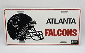 Vintage Atlanta Falcons License Plate Metal Embossed Officially Licensed NFL - Picture 1 of 5