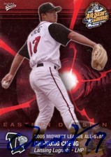 2009 Lansing Lugnuts CHI HUNG CHENG Signed Card autograph RC blue jays TAIWAN