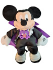 Disney Store Mickey Mouse 13" Vampire Plush Dracula Purple Caped Halloween Euc!