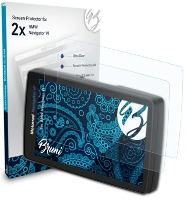 Bruni 2x Proteggi Schermo per BMW Navigator VI Pellicola Protettiva - Immagine 1 di 4
