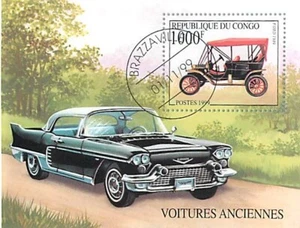 Bloco 0245_Republica do Congo_ 1999_Carros Clássicos - Picture 1 of 1