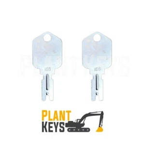 Mustang 166 (Set of 2) Skidsteer Keys Forklift Gradall Hyster IR Yale Gehl - Bild 1 von 1