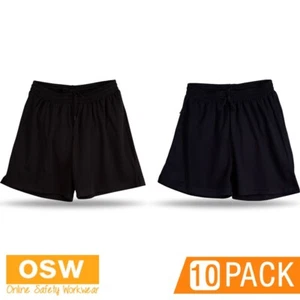10 X Kids Cross Breathable Zipped Pocket Cooldry Mesh Knitted Fabric Shorts - Picture 1 of 6