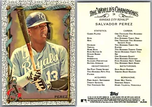 2023 TOPPS ALLEN & GINTER'S FOIL FILIGREE SALVADOR PEREZ #24 KANSAS CITY ROYALS - Picture 1 of 1
