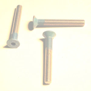 (4) Sujetadores automotrices métricos M6 x 1,0 pernos de tornillo de acero inoxidable de cabeza plana - Imagen 1 de 1
