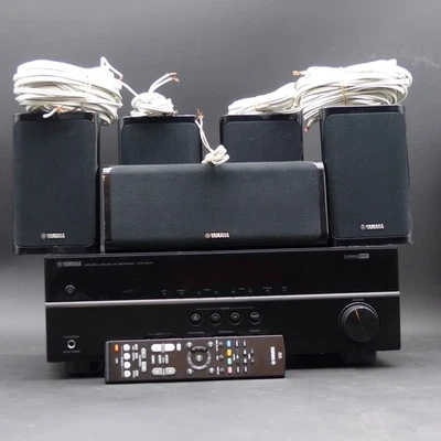 Yamaha HTR 2071 HDMI Receiver AV Receiver mit 5 Lautsprecher + Fernbedienung - Bild 1 von 4