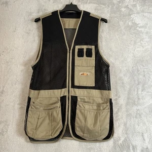 Fieldline Tan With Black Mesh Hunting Shooting Vest Mens Size M/L - Picture 1 of 7