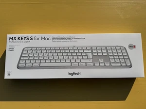 Logitech MX Keys S for Mac pale grey QWERTZ hellgrau/weiß - Bild 1 von 3