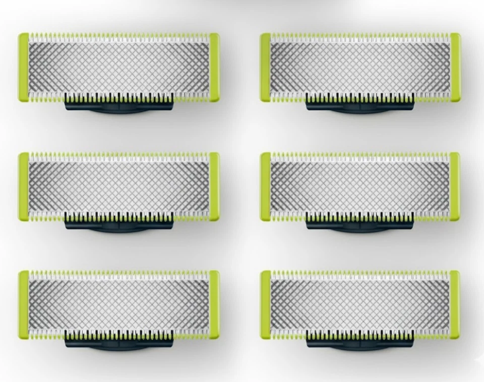 Paquete de 2 cuchillas de repuesto originales de una hoja QP230/80 Philips Norelco, 6 unidades Foto 1 de 3