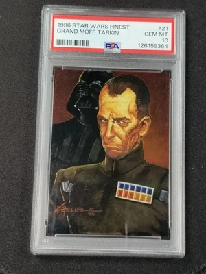 1996 Finest Star Wars #21 Grand Moff Tarkin PSA 10 - Image 1 of 2
