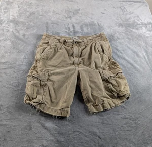 American Eagle Cargoshorts Herren 36 khaki verblasst abgenutzt Fallschirmjäger Grunge Y2K - Bild 1 von 23