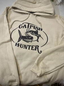 Felpa con cappuccio pesca cacciatore pesci gatto taglia S M L Xl 2xl 3xl - Foto 1 di 2