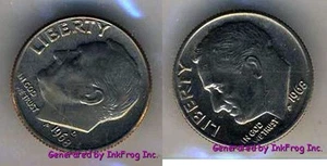 1968 P & D Roosevelt Dimes Choice/Gem Bu From mint sets - Picture 1 of 1