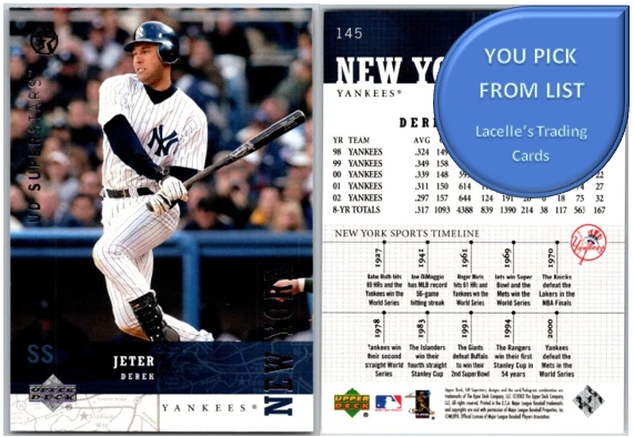 2002-03 Upper Deck UD Superstars Hockey Base Cards  - U-Pick From List - Image 1 of 1