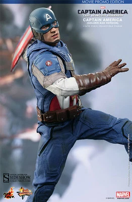 HOT TOYS_CA: El Soldado de Invierno_Edad de Oro CAPITÁN AMÉRICA 12" figura_Promoción de Película Foto 1 de 4
