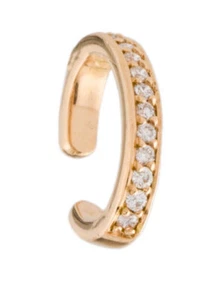 ANITA KO 18kt ROSE GOLD single-row diamond ear cuff $1000 - Picture 1 of 7