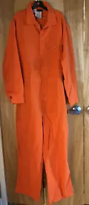 Nomex Flame Resistant FR 6oz Orange Coverall By Workrite XXLarge Style 112 New - Picture 1 of 7