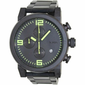 Nixon The Ride All Black Luminous Mens Watch A3471256 - Picture 1 of 5