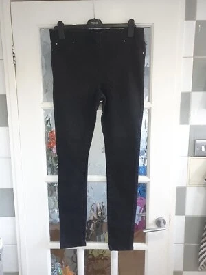Womens Black Papaya casual jeggings, stretch - size 16 UK - Image 1 of 4