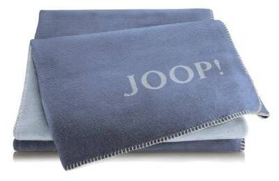 JOOP! Wohndecke Melange Doubleface Jeans-Silber 150 x 200 cm - Bild 1 von 2