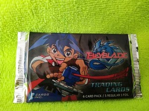 Beyblade Trading card sealed foil packet by Cards Inc 2003 - 6 card pack 