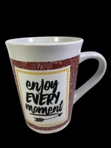 ENJOY EVERY MOMENT Royal Norfolk Novelty  Tall Tapered Coffee Mug Gift - Picture 1 of 9