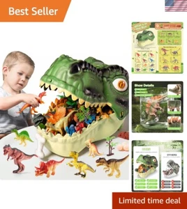 Imaginative Dinosaur Playset for Toddlers - 45 Realistic Figures & Storage Case - Picture 1 of 10