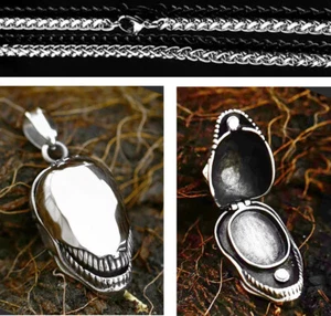 EDELSTAHL *** Großer Anhänger Venom, 40 mm,  Medaillon, SOS-Kapsel, Kette - Bild 1 von 7