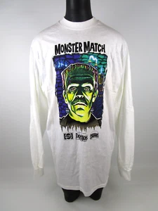 Camicia Vintage 1991 Pepsi Doritos Universal Monster Match Frankenstein Horror XL - Foto 1 di 13