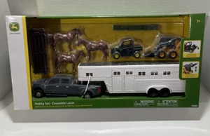 NEW John Deere Hobby Set RSX 860i Gator, 318 Skidsteer Ford F350 Trailer LP75988 - Picture 1 of 8