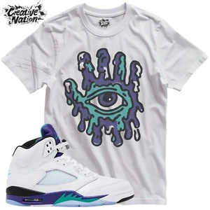 Shirt To Match 5 Grape Unisex Tee Sneaker Shirt Psychedelic Shirt Sneaker Tee - Picture 1 of 6