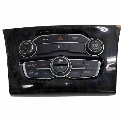 Chrysler 300 2018 panel de control climático con borde/bisel de grano de madera OEM | TJ1-1 Foto 1 de 4