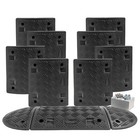 HEAVY DUTY 10MPH All Black Speed Ramp Kit (75mm) - All sizes