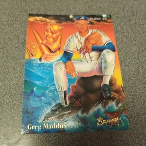 1995 Fleer ‘Pro-Visions’ Greg Maddux #4 of 6 Atlanta Braves Hall Of Famer Insert